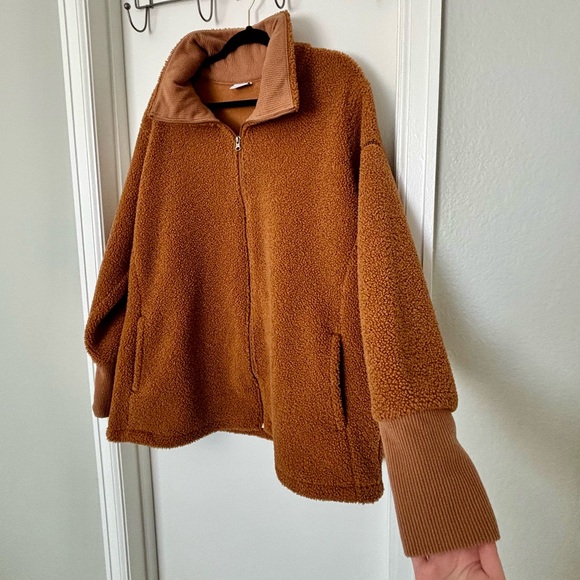 Columbia • Blue Point Creek Fleece Full Zip Jacket, Camel Brown - Size XXL - Picture 3 of 16